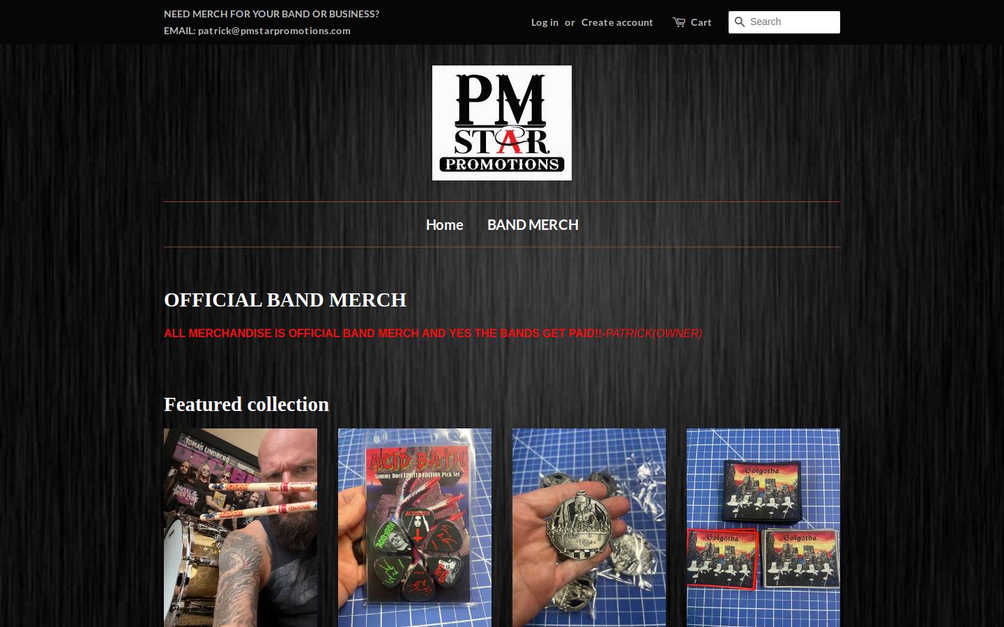 pmstarpromo.com homepage screenshot