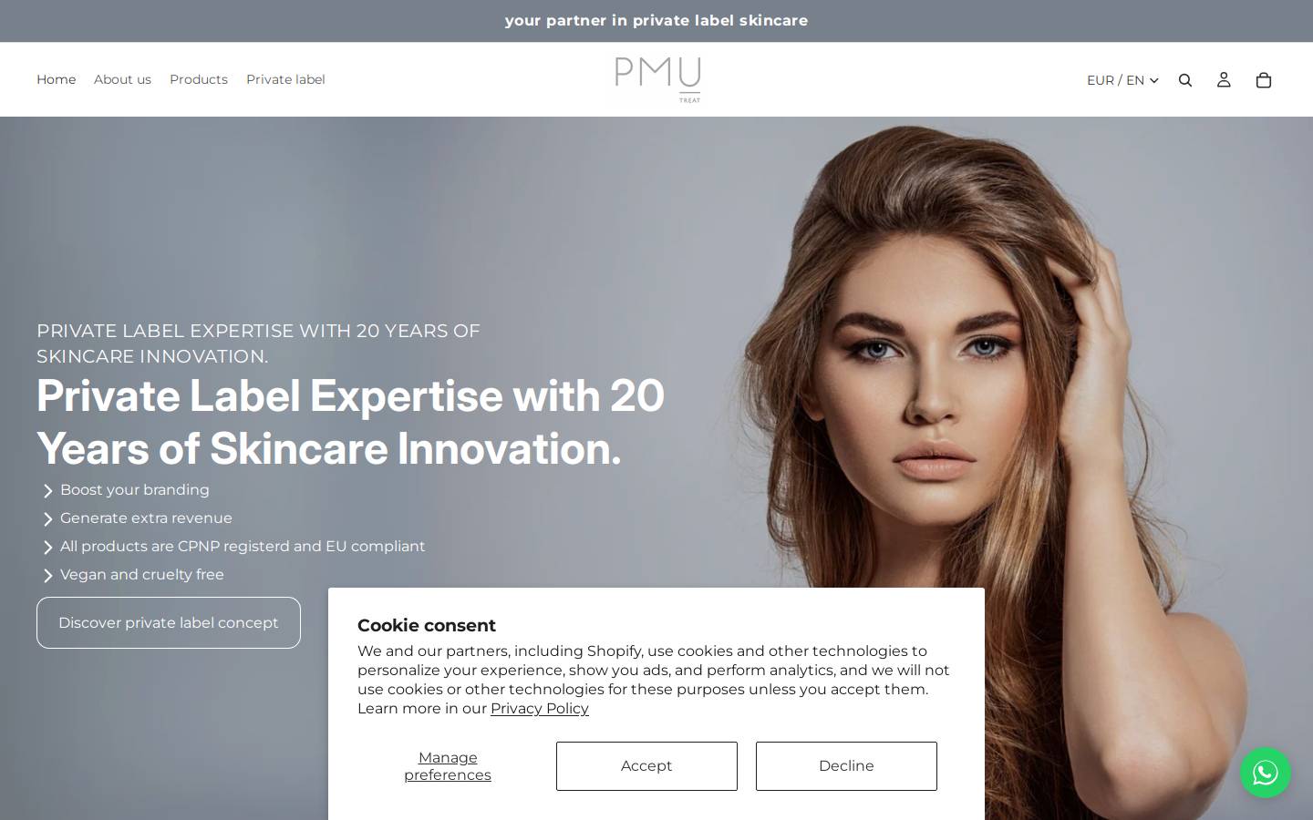 pmutreat.com homepage screenshot
