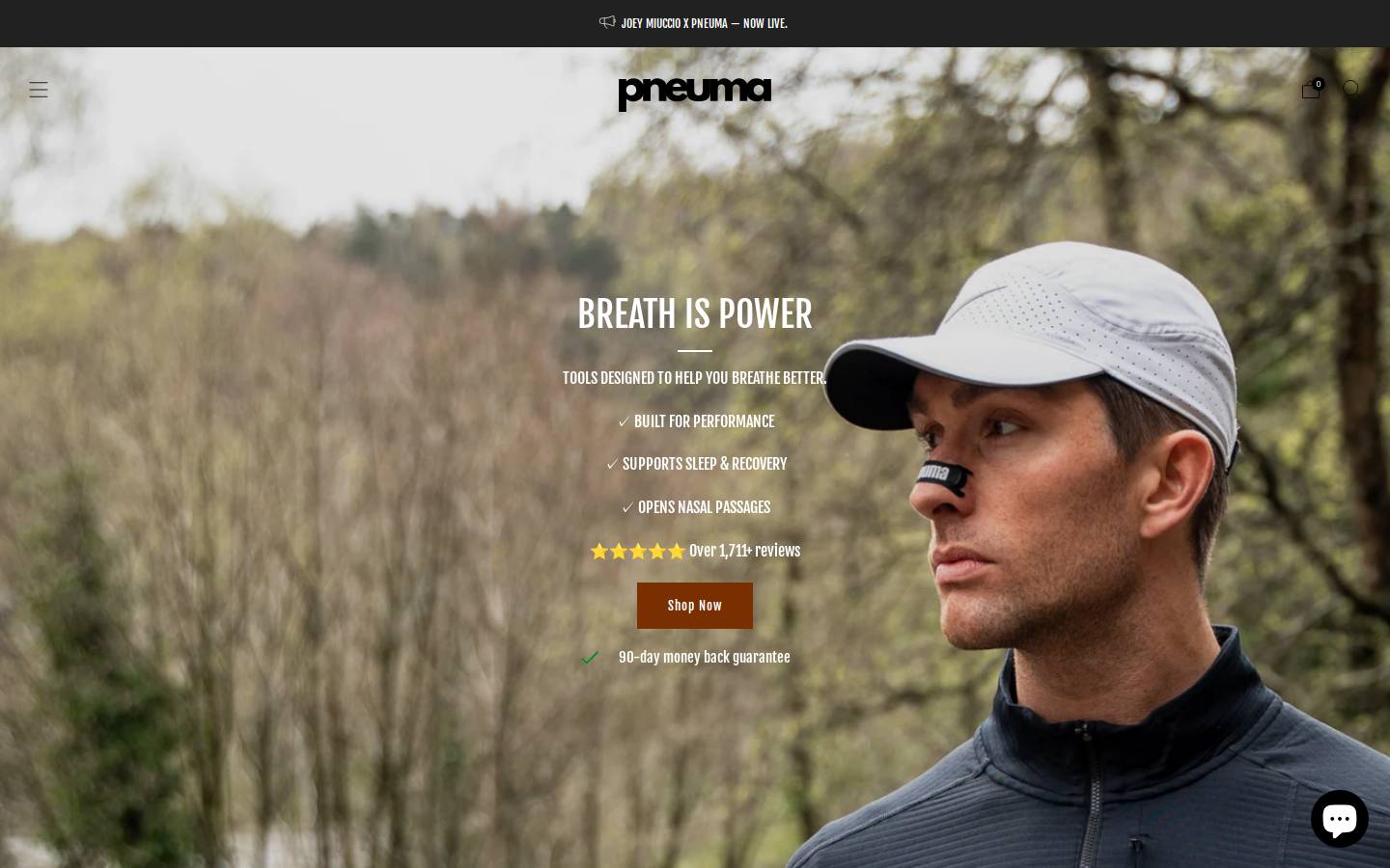 Pneuma Tape homepage screenshot