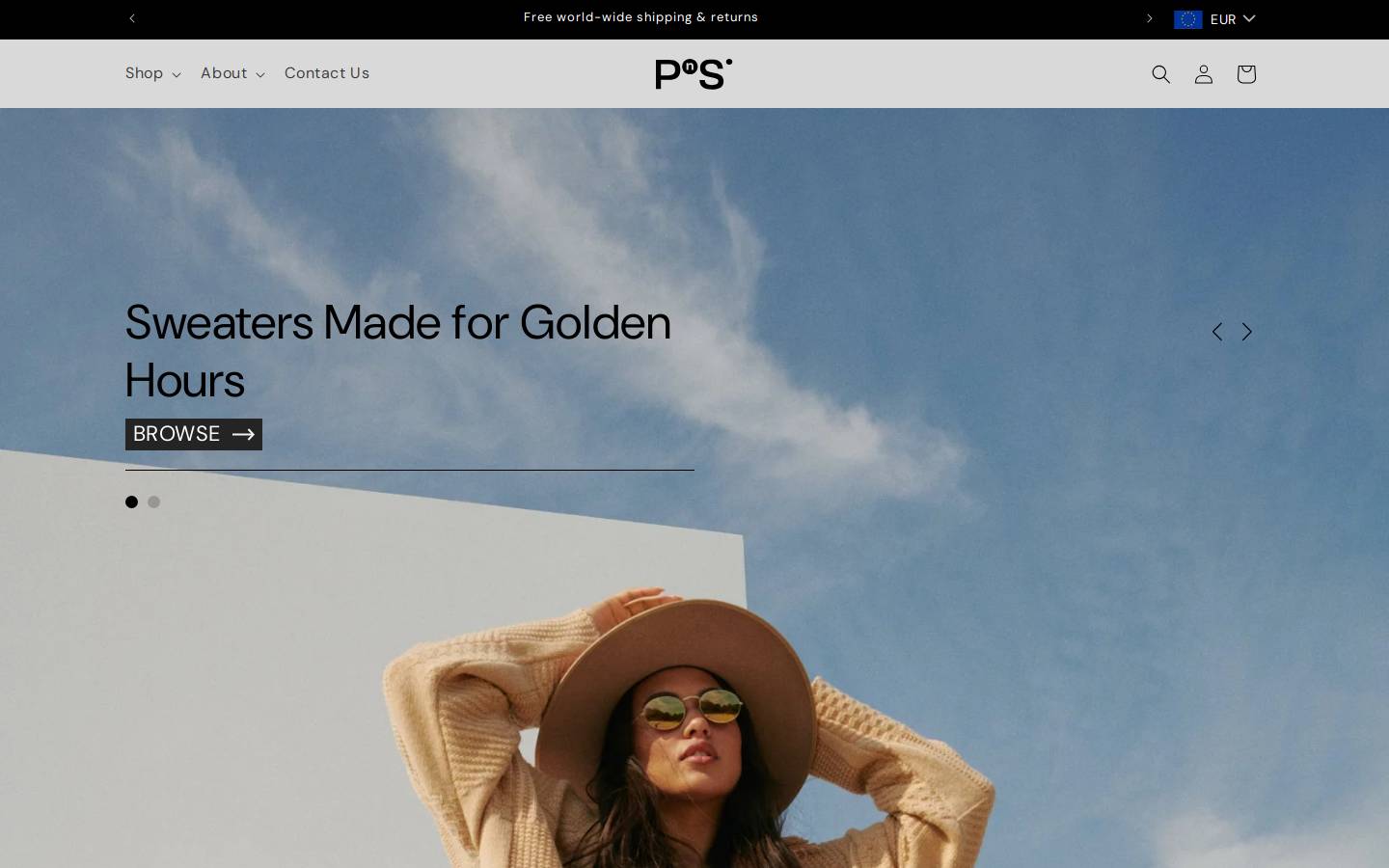 pnsisters.com homepage screenshot