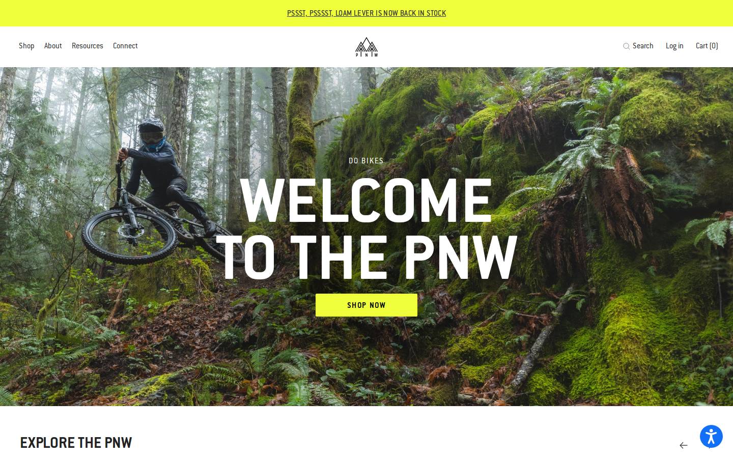 pnwcomponents.com homepage screenshot