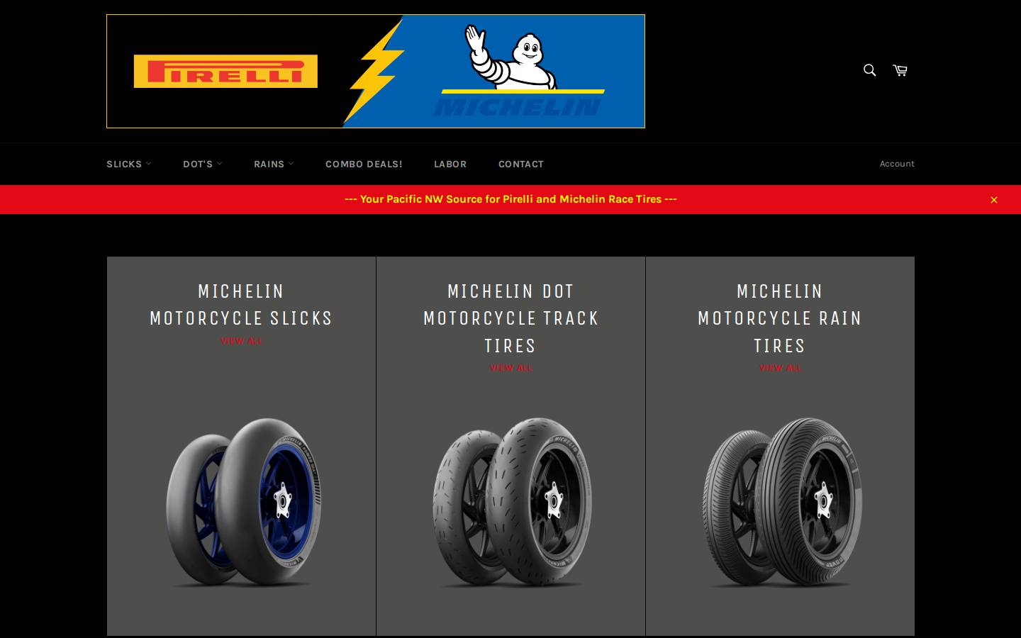 pnwtires.com homepage screenshot