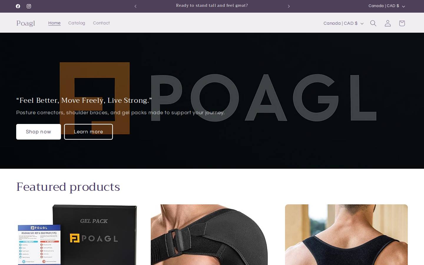 poagl.com homepage screenshot