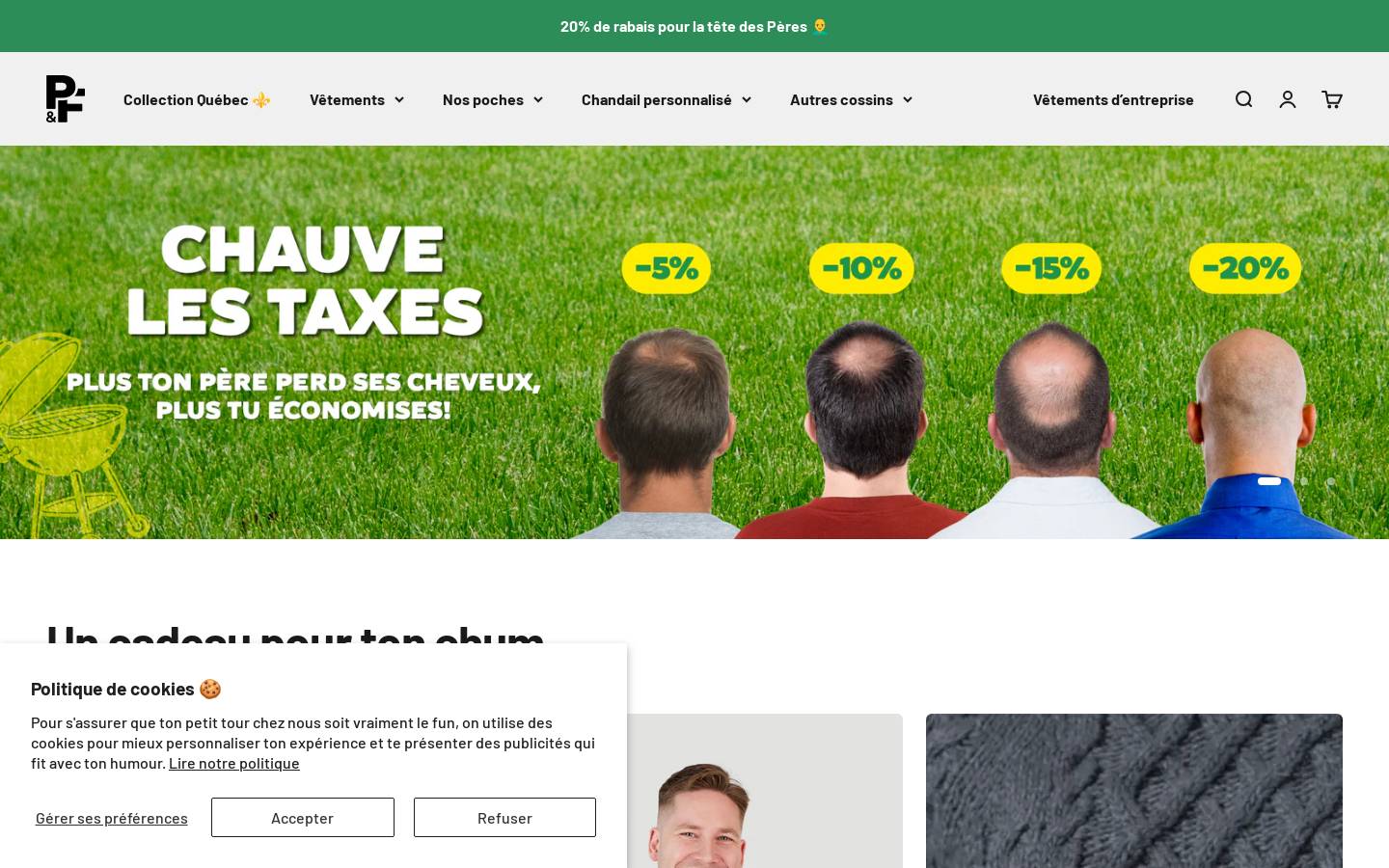 pochesetfils.com homepage screenshot