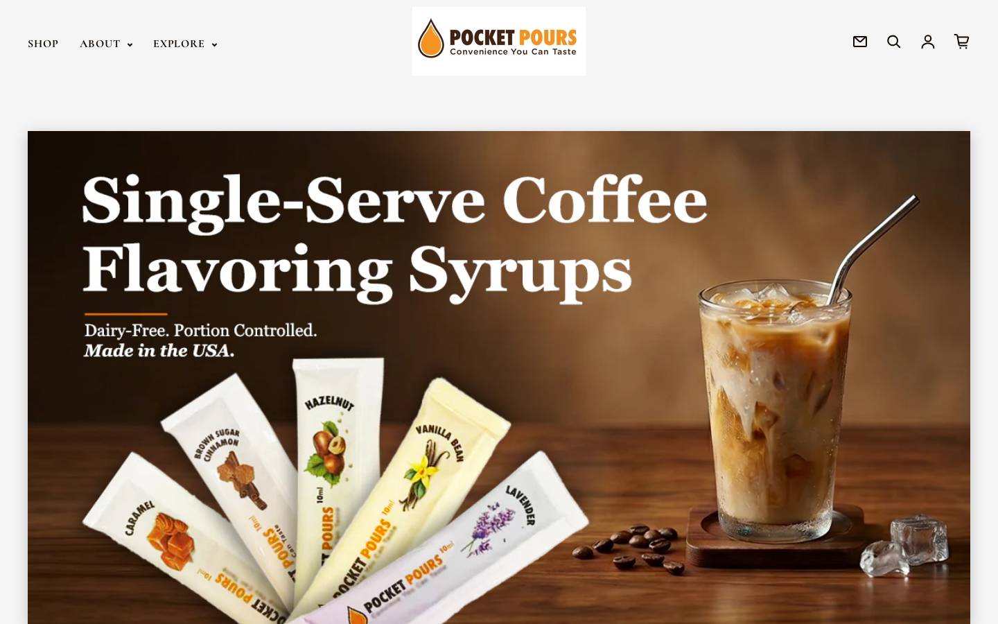 pocketpours.com homepage screenshot