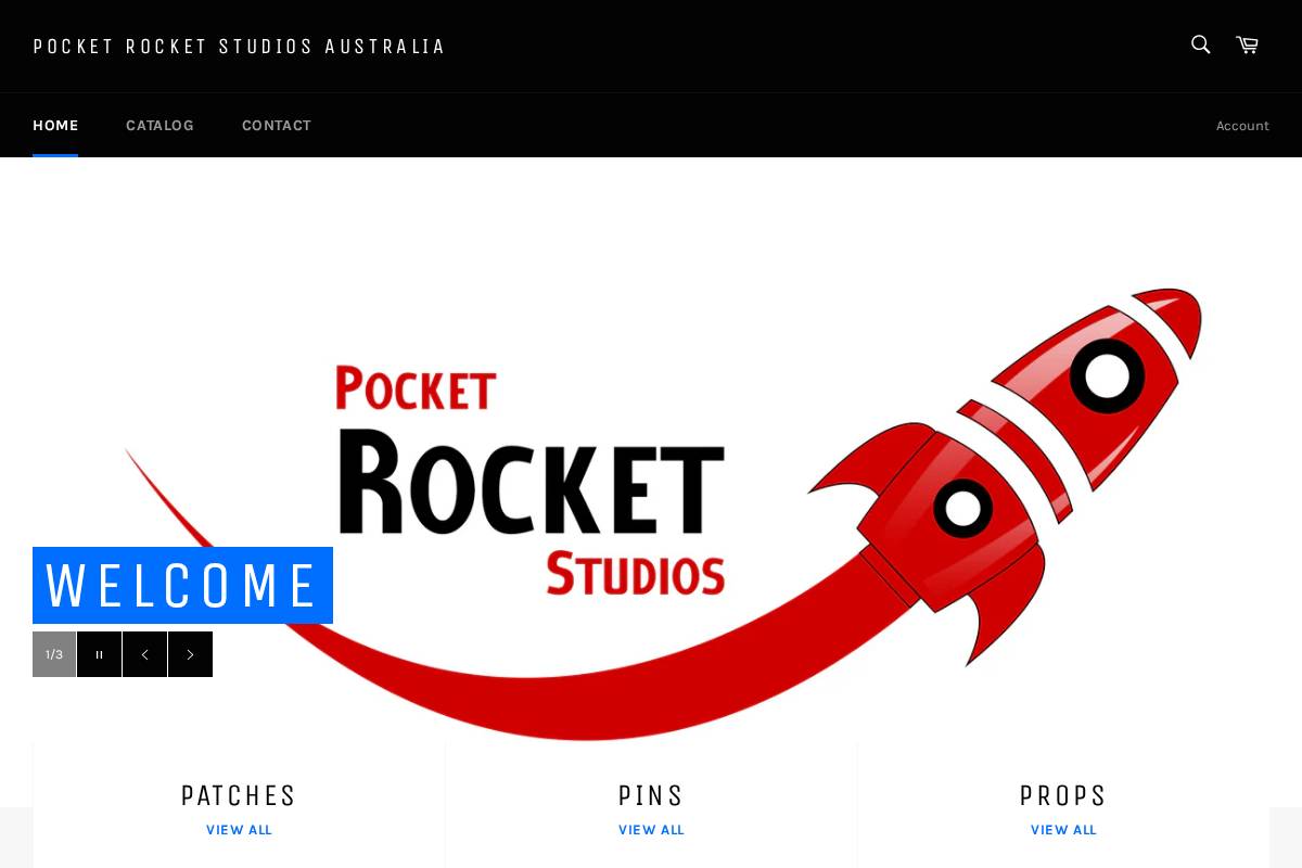 pocketrocketstudiosau.com homepage screenshot