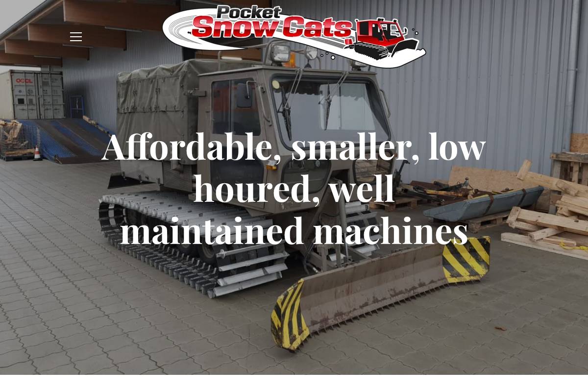 pocketsnowcats.com homepage screenshot