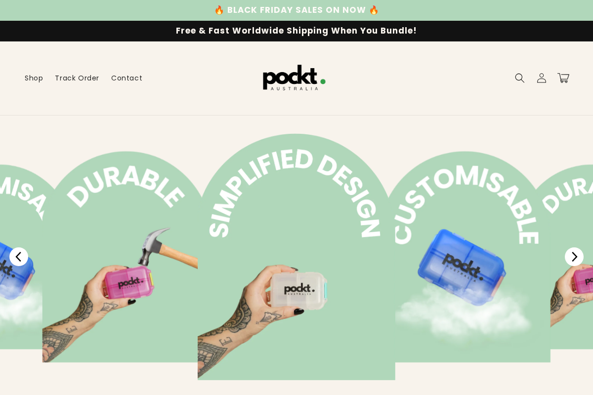 Pockt homepage screenshot