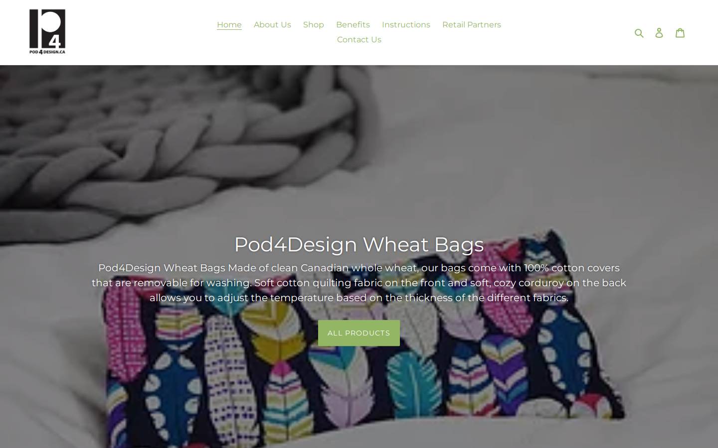 pod4design.ca homepage screenshot