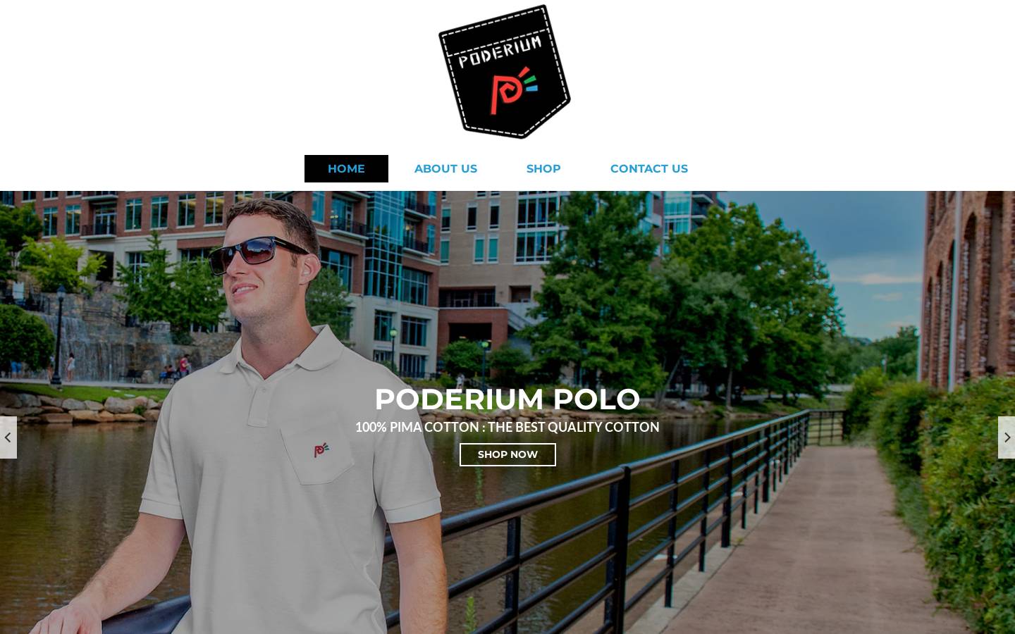 poderium.com homepage screenshot