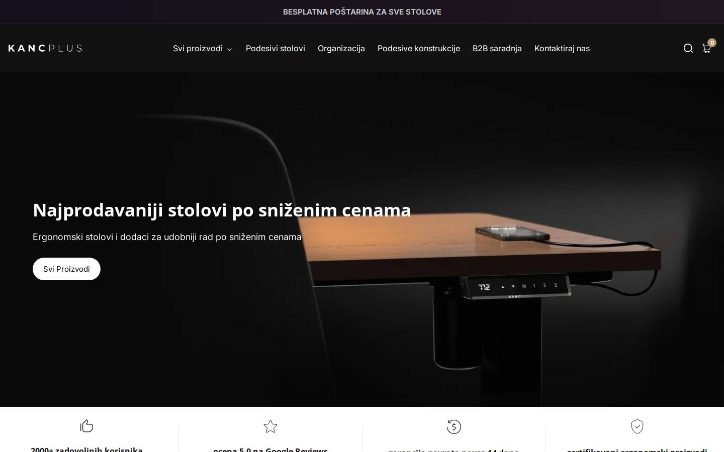 podesivistolovi.com homepage screenshot