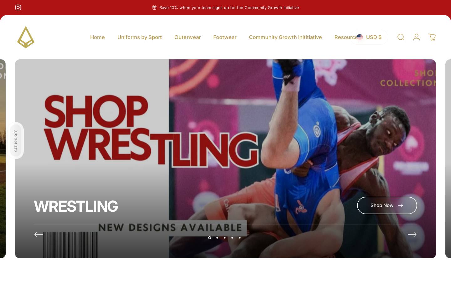 podiumnation.ca homepage screenshot