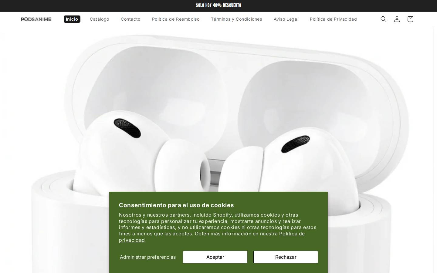 podsanime.store homepage screenshot