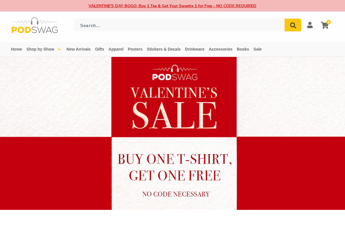 PodSwag homepage screenshot