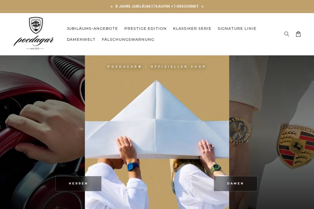 poedagar.de homepage screenshot