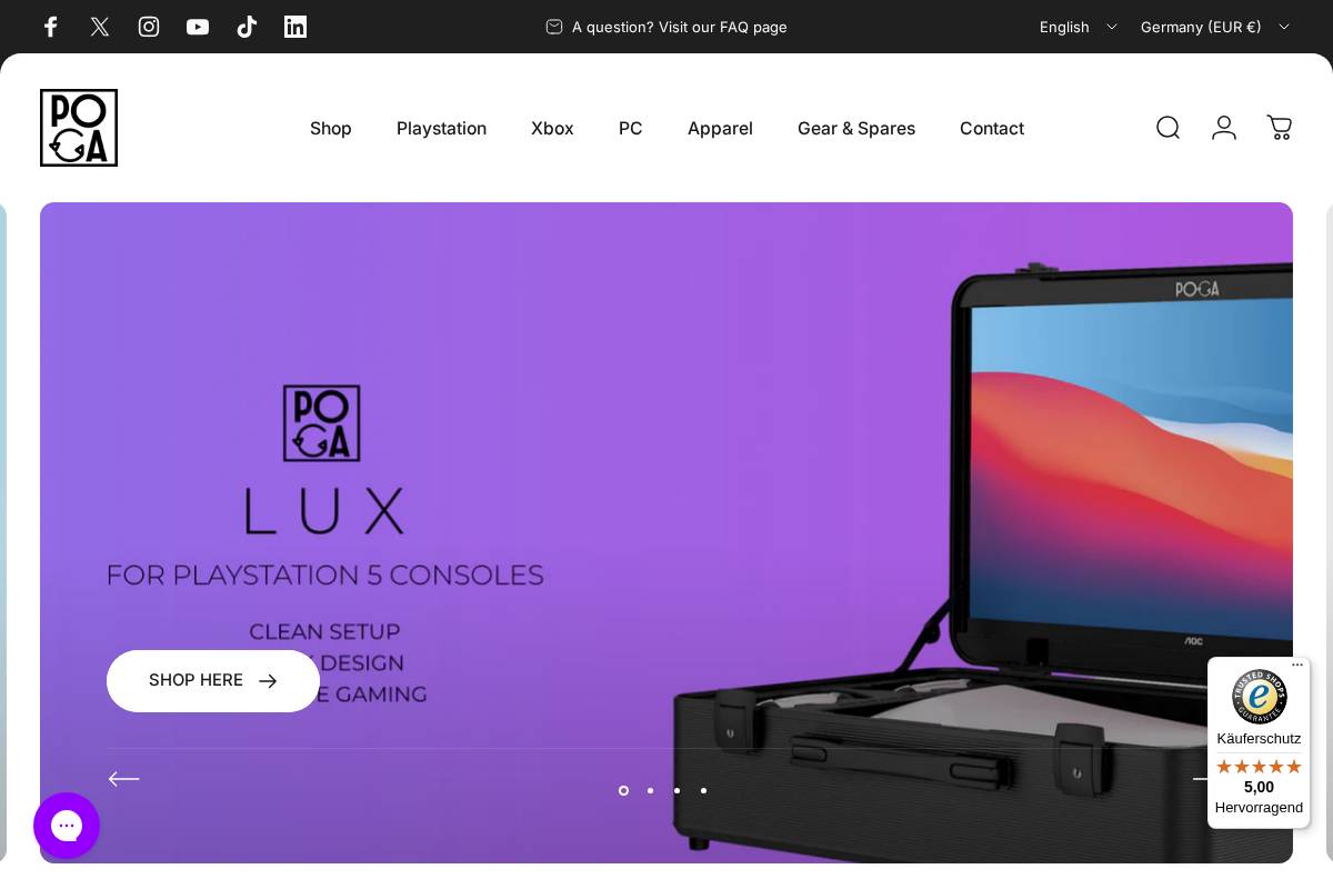 poga.gg homepage screenshot