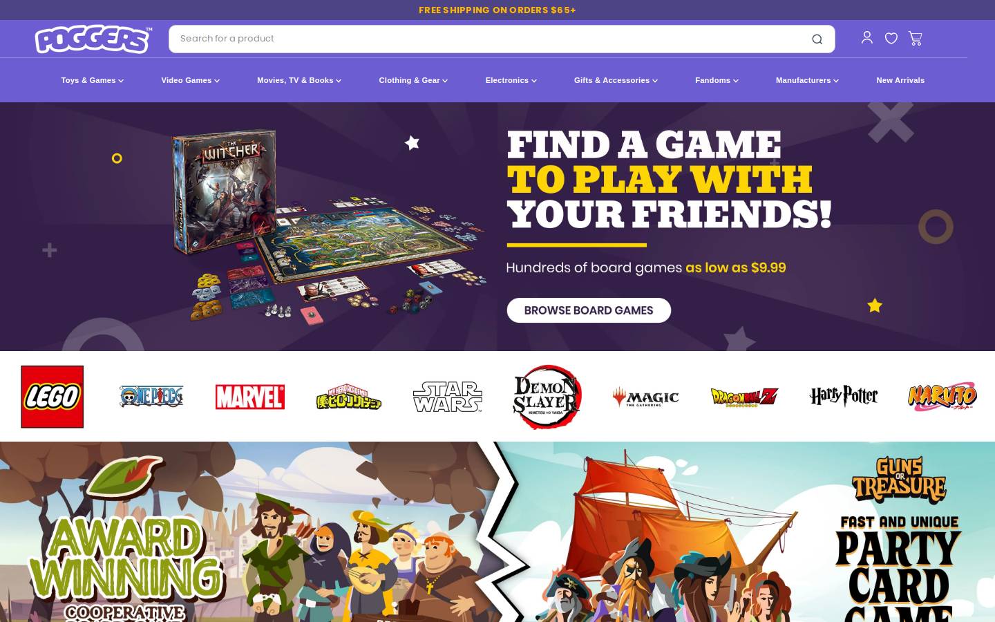 Poggers homepage screenshot