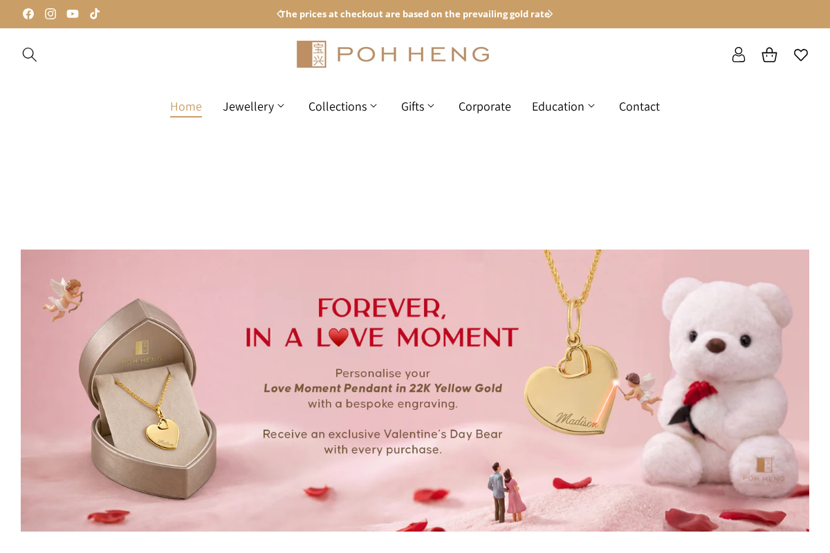 Poh Heng Jewellery homepage screenshot