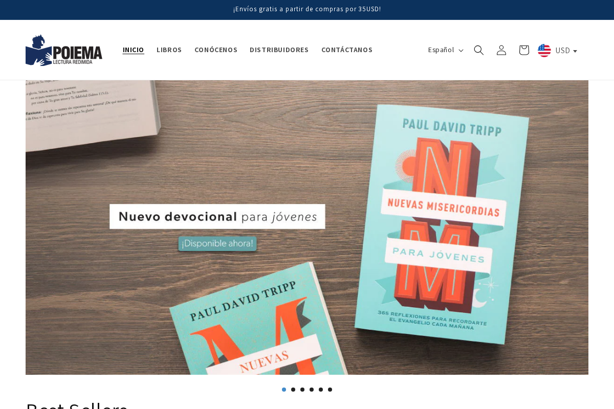 Poiema Publicaciones homepage screenshot