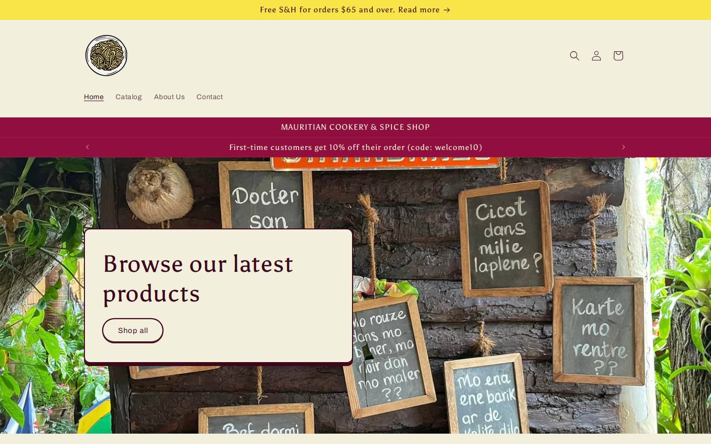 poissonsale.com homepage screenshot