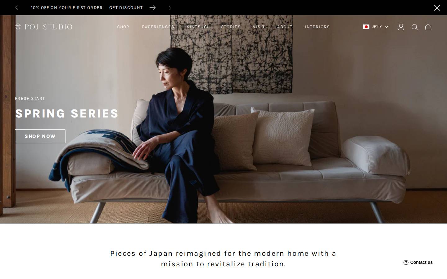 pojstudio.com homepage screenshot