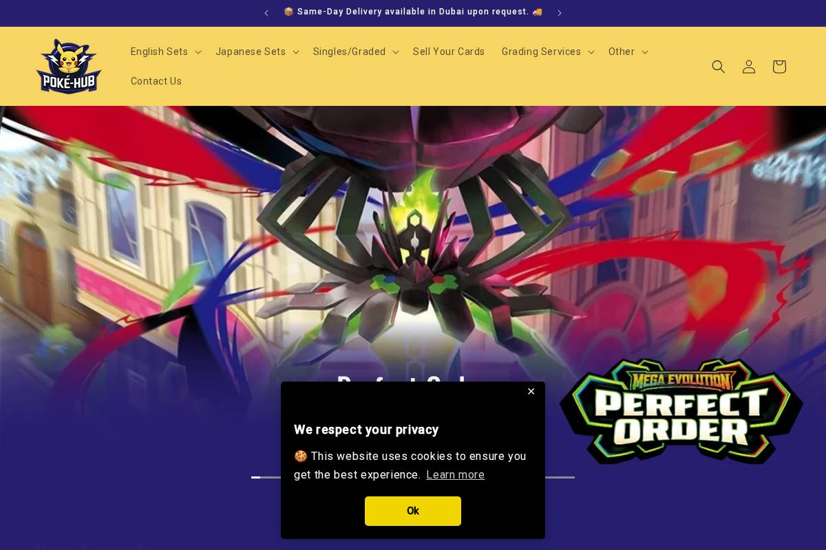 poke-hub.com homepage screenshot