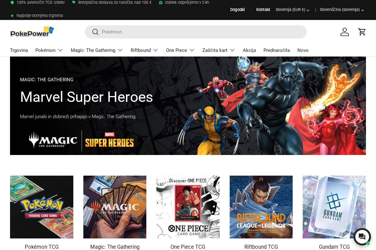 Poke Power homepage screenshot