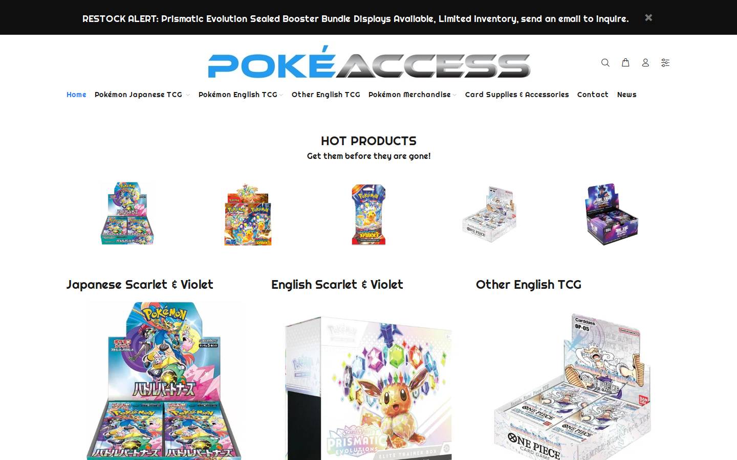 pokeaccess.com homepage screenshot