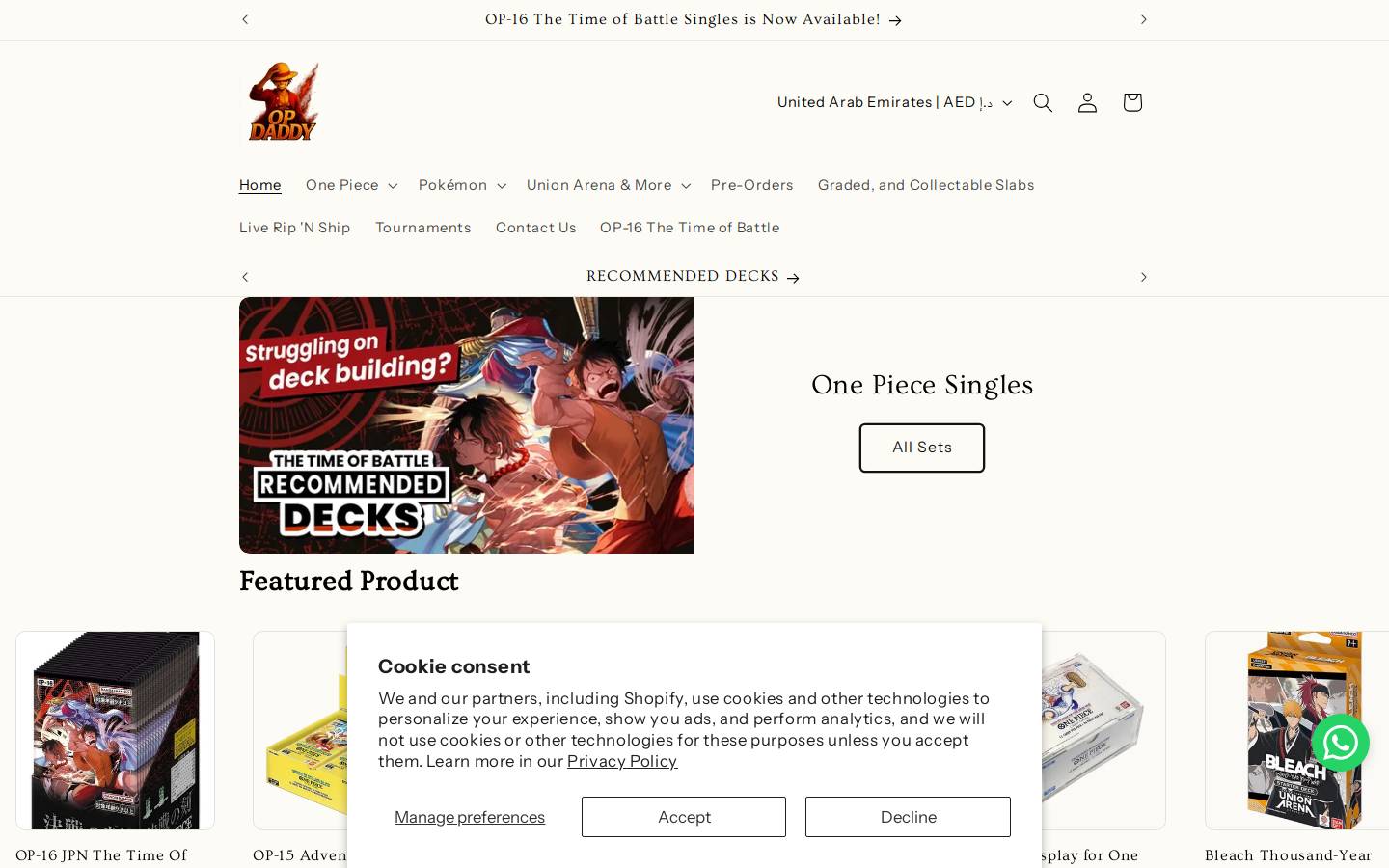 pokedaddy.com homepage screenshot