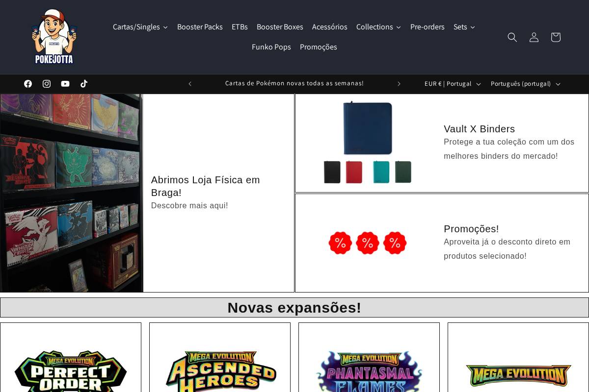 Pokejotta homepage screenshot