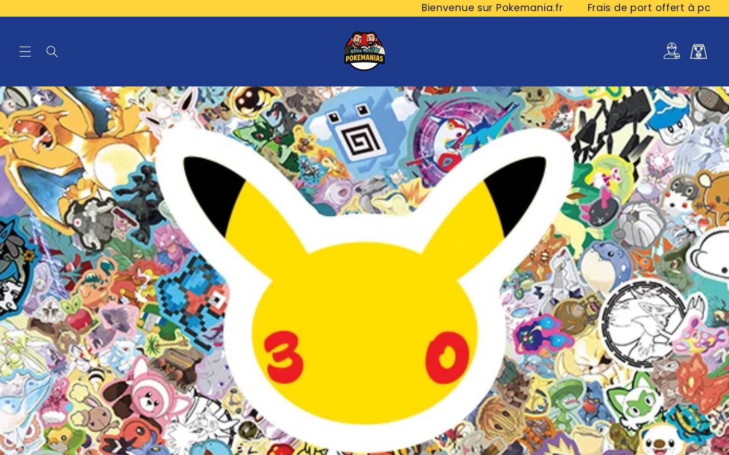 pokemanias.fr homepage screenshot