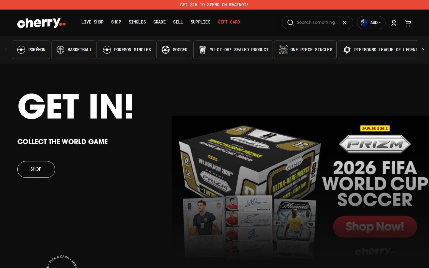pokemontcg.cards homepage screenshot