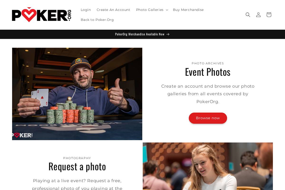 pokerorg.shop homepage screenshot