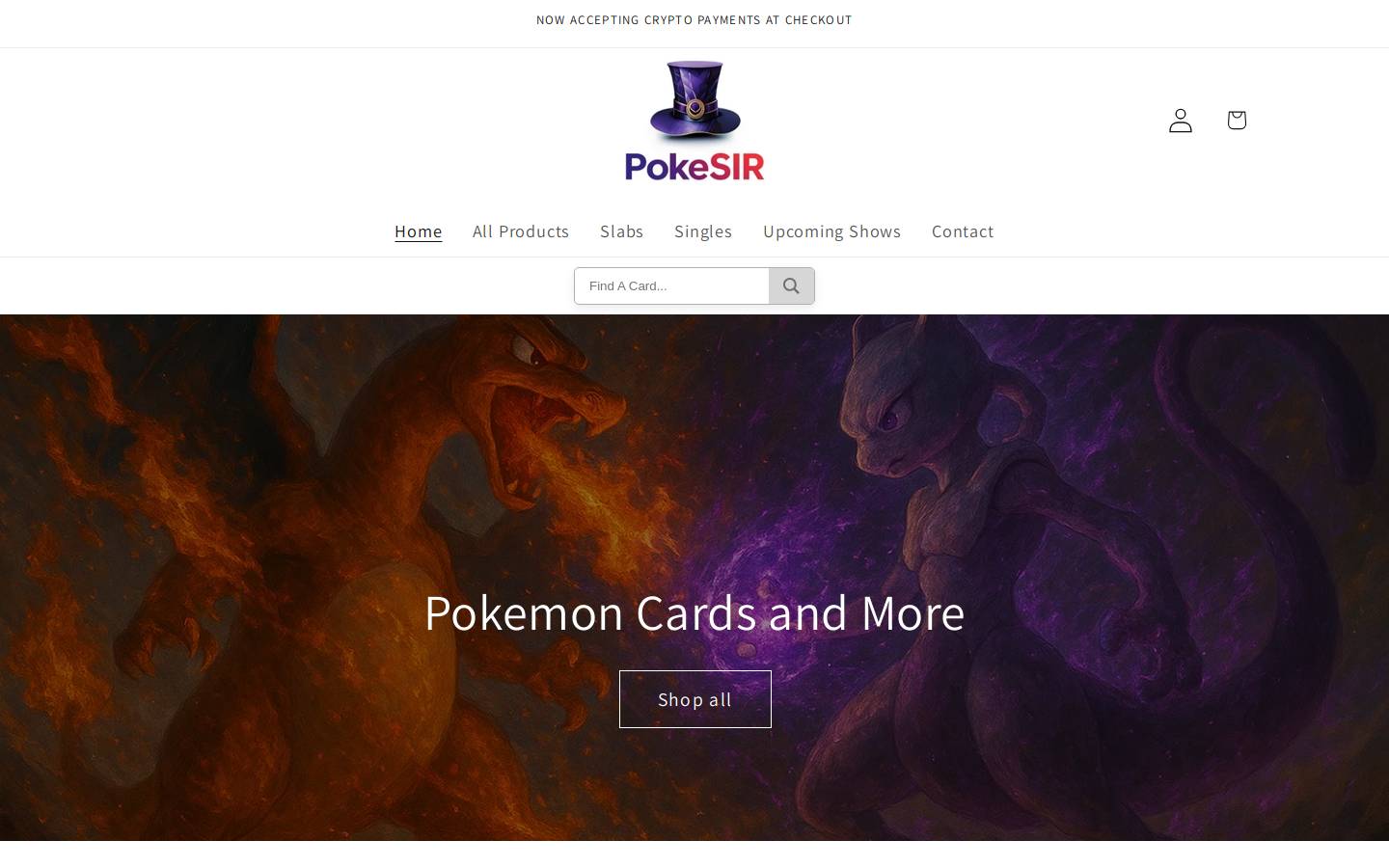 pokesir.com homepage screenshot