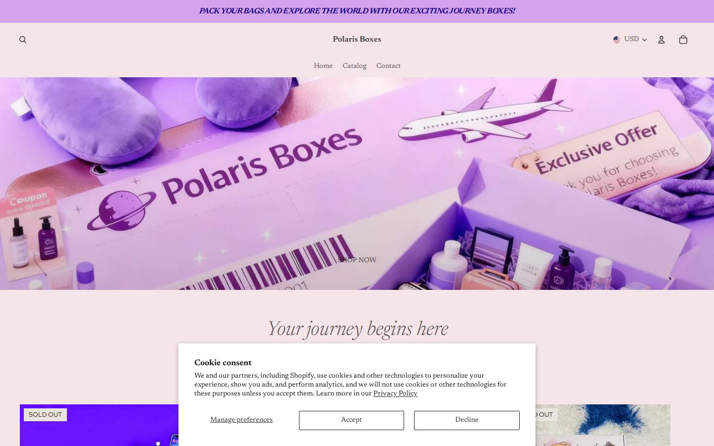 polarisboxes.com homepage screenshot