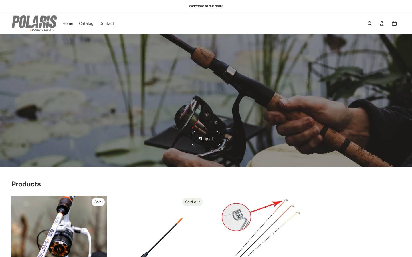 Polaris Outdoor homepage screenshot