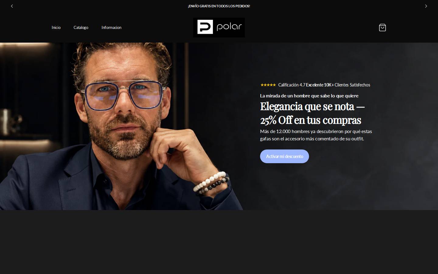 polarizedsunglasses.store homepage screenshot