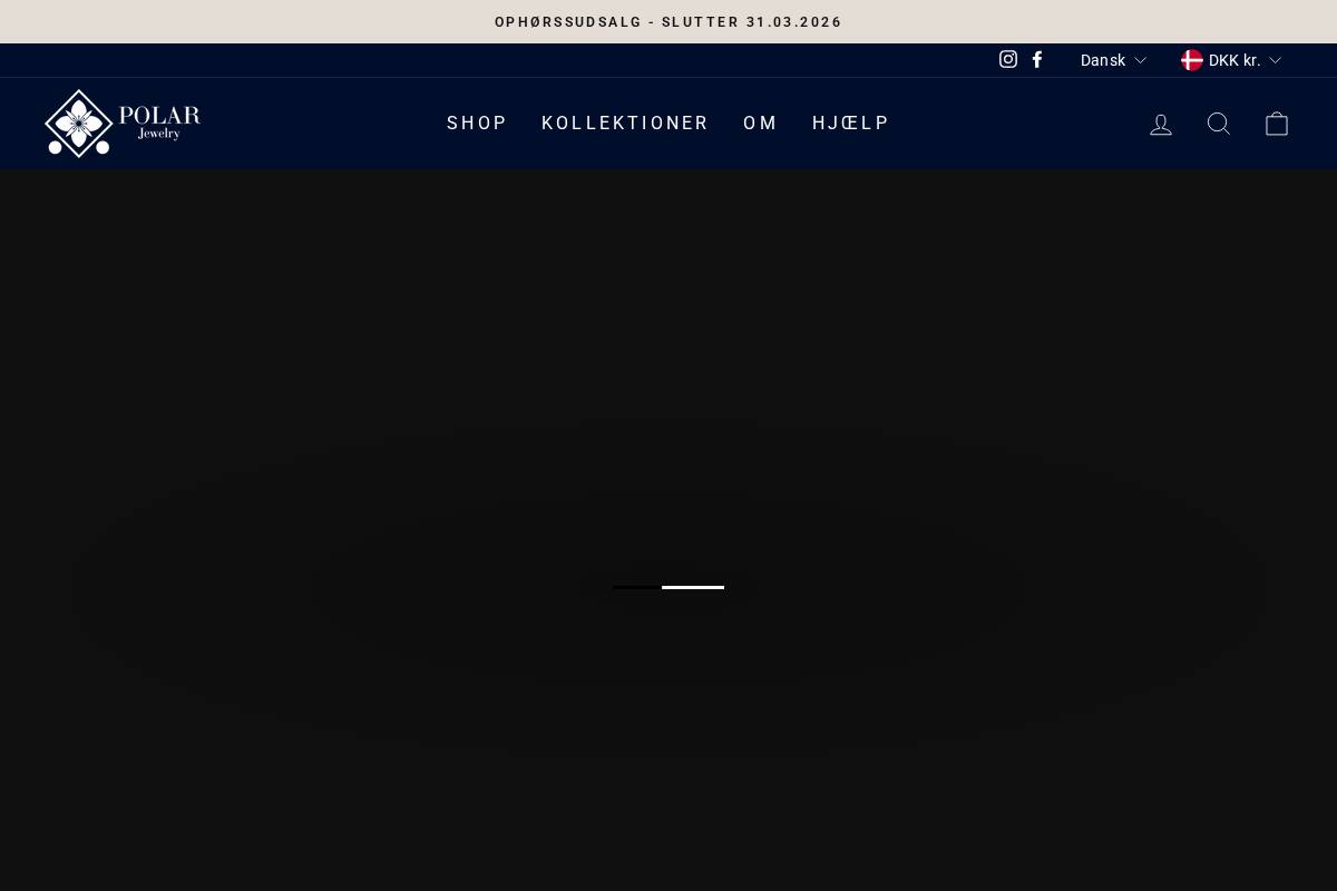 Polar Jewelry homepage screenshot