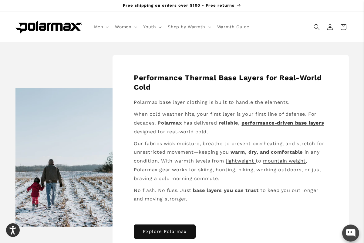 Polarmax homepage screenshot