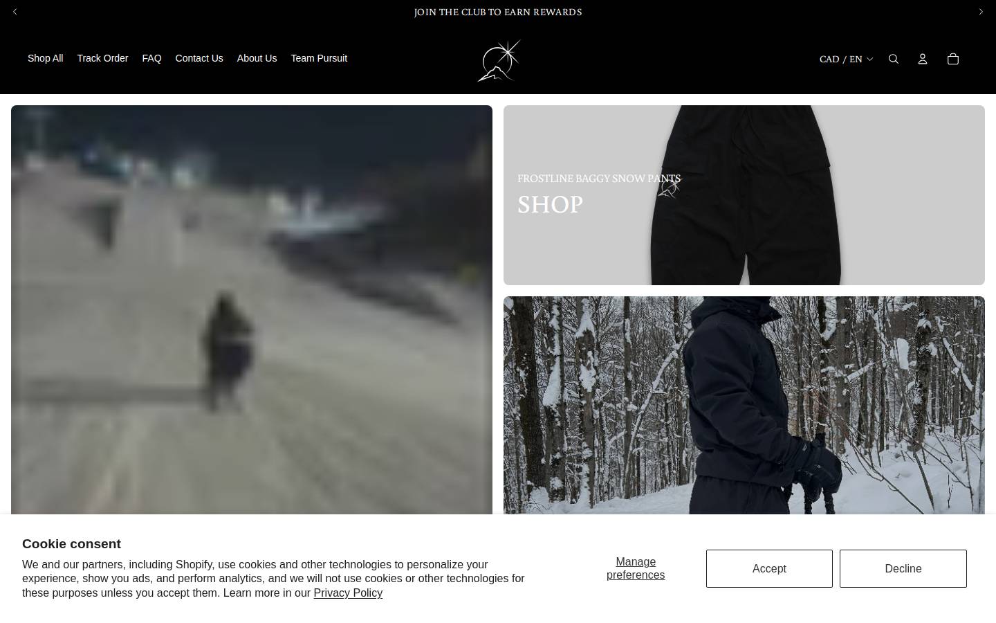 Polar Pursuit homepage screenshot