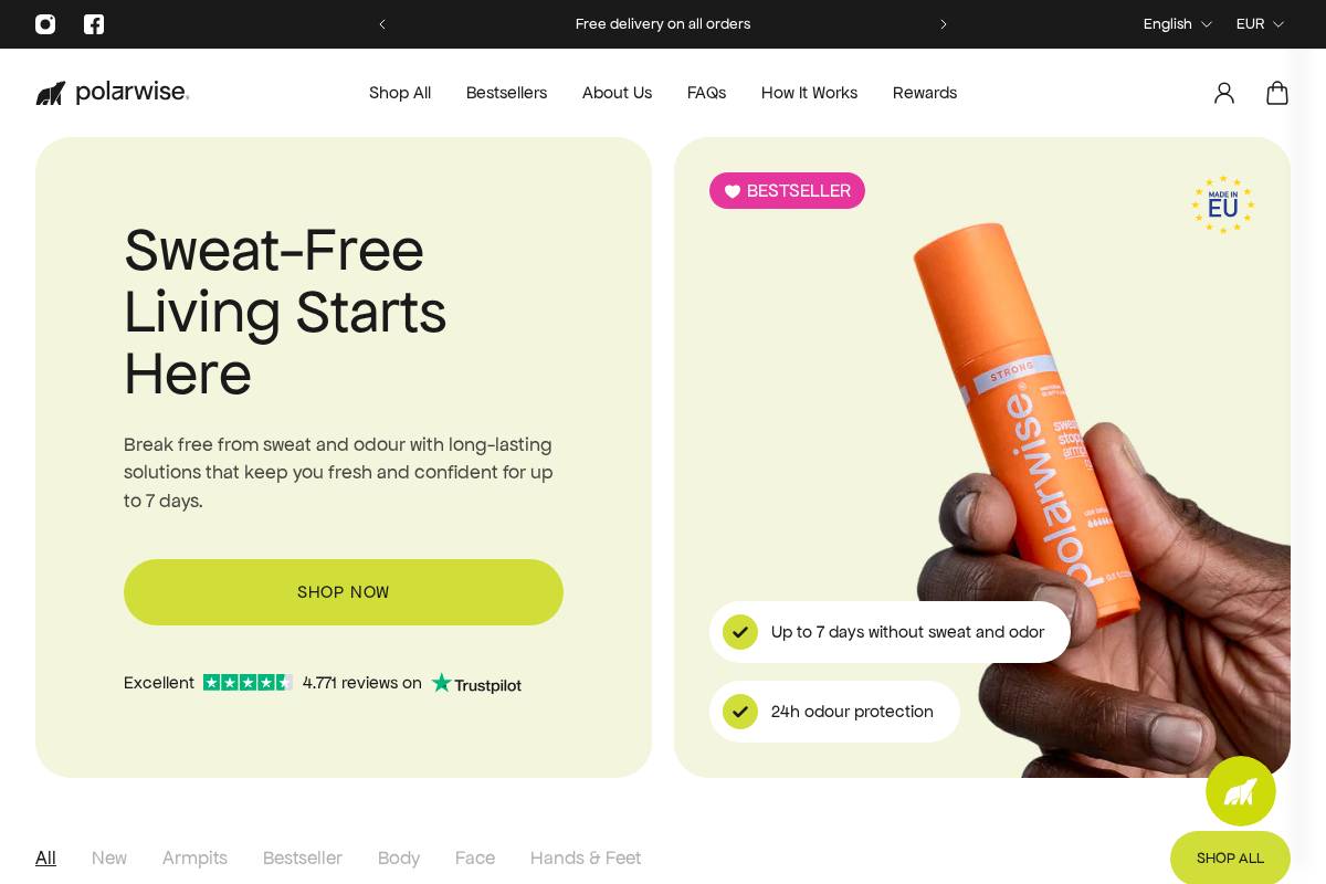 Polarwise homepage screenshot