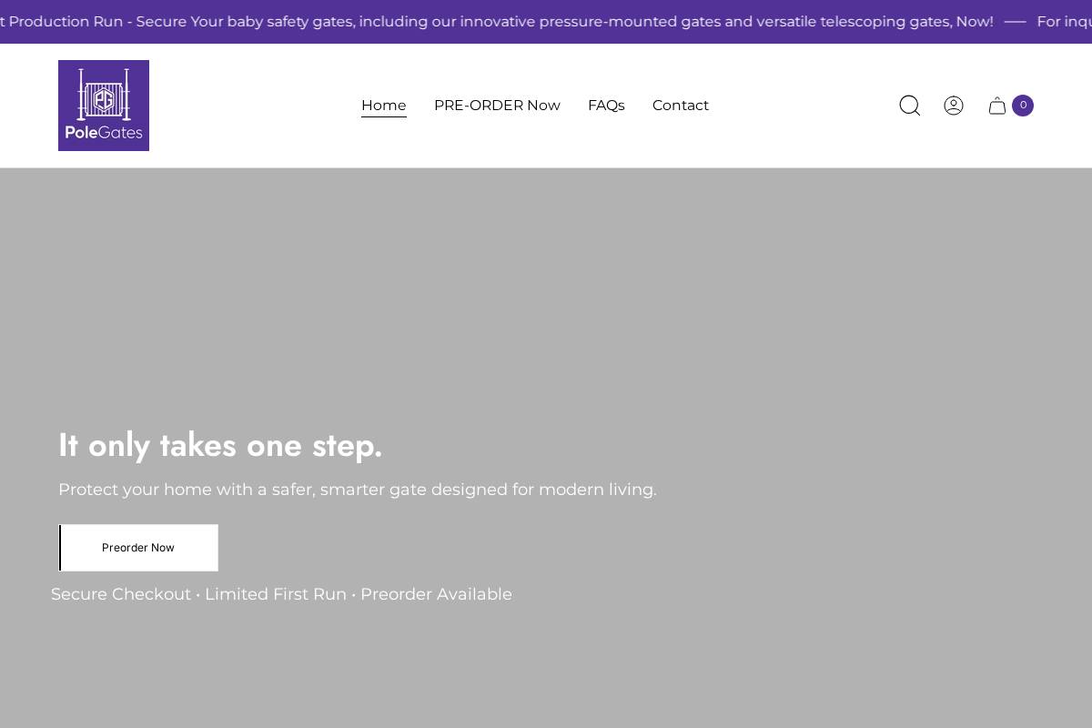 polegates.com homepage screenshot