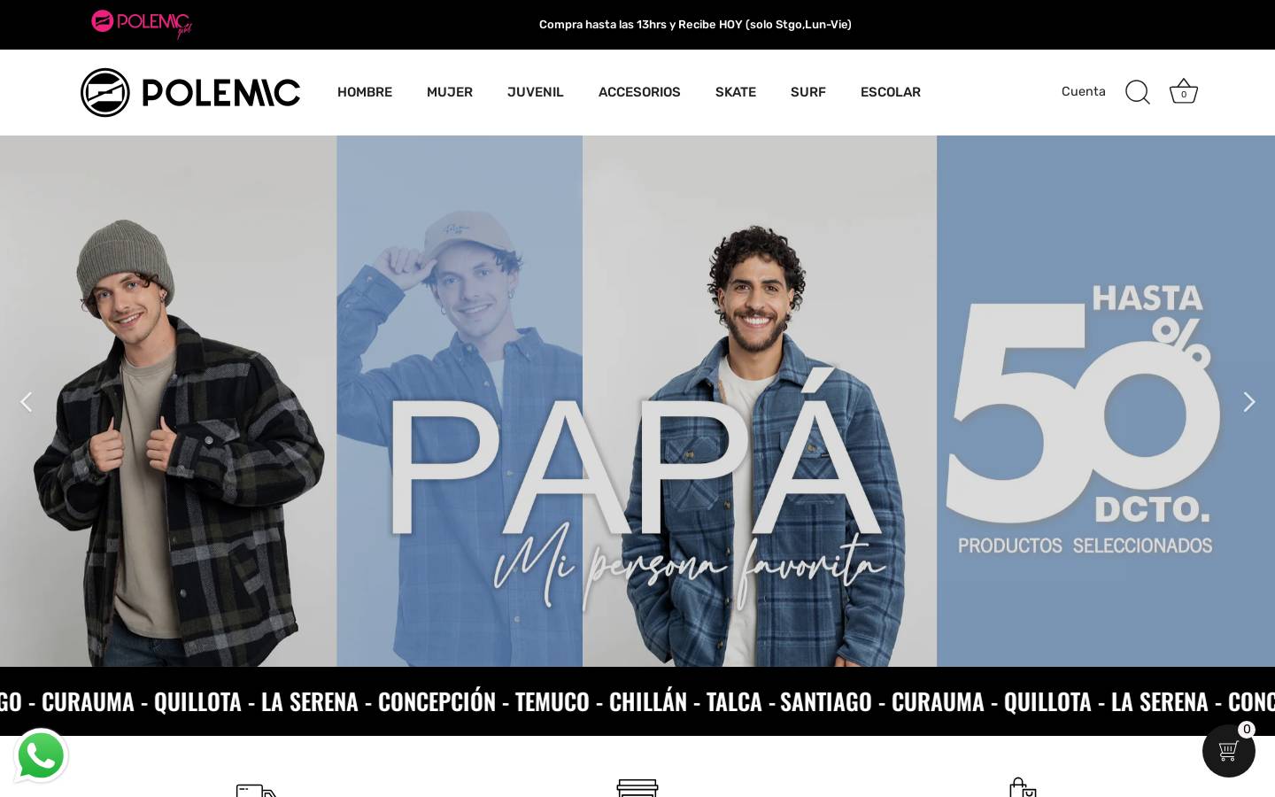 polemic.cl homepage screenshot