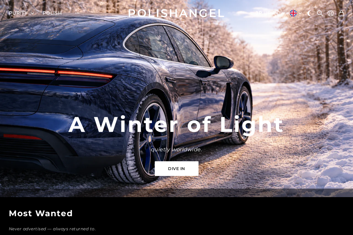 POLISHANGEL homepage screenshot