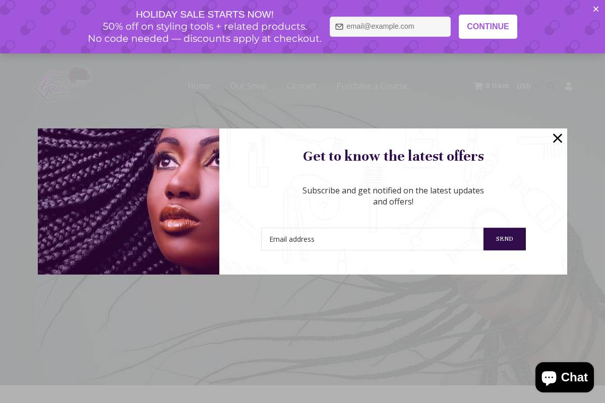 polishedbeautycollection.com homepage screenshot