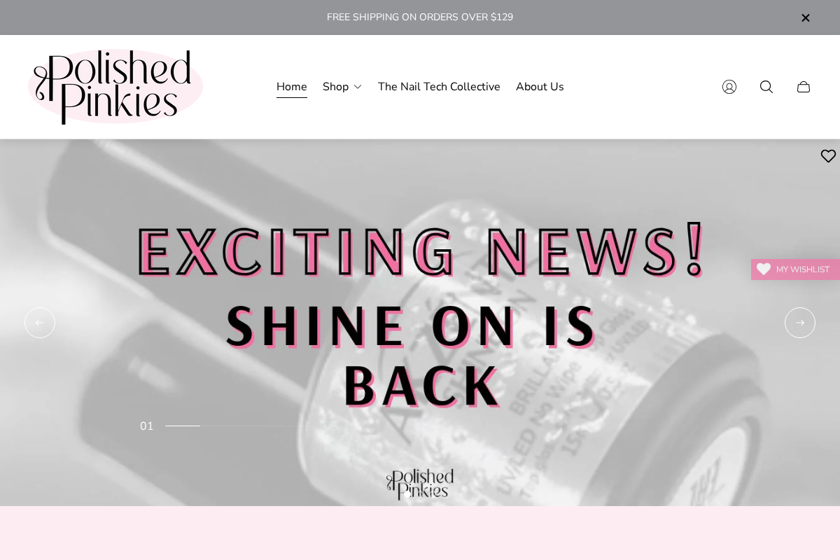 polishedpinkiespro.com homepage screenshot