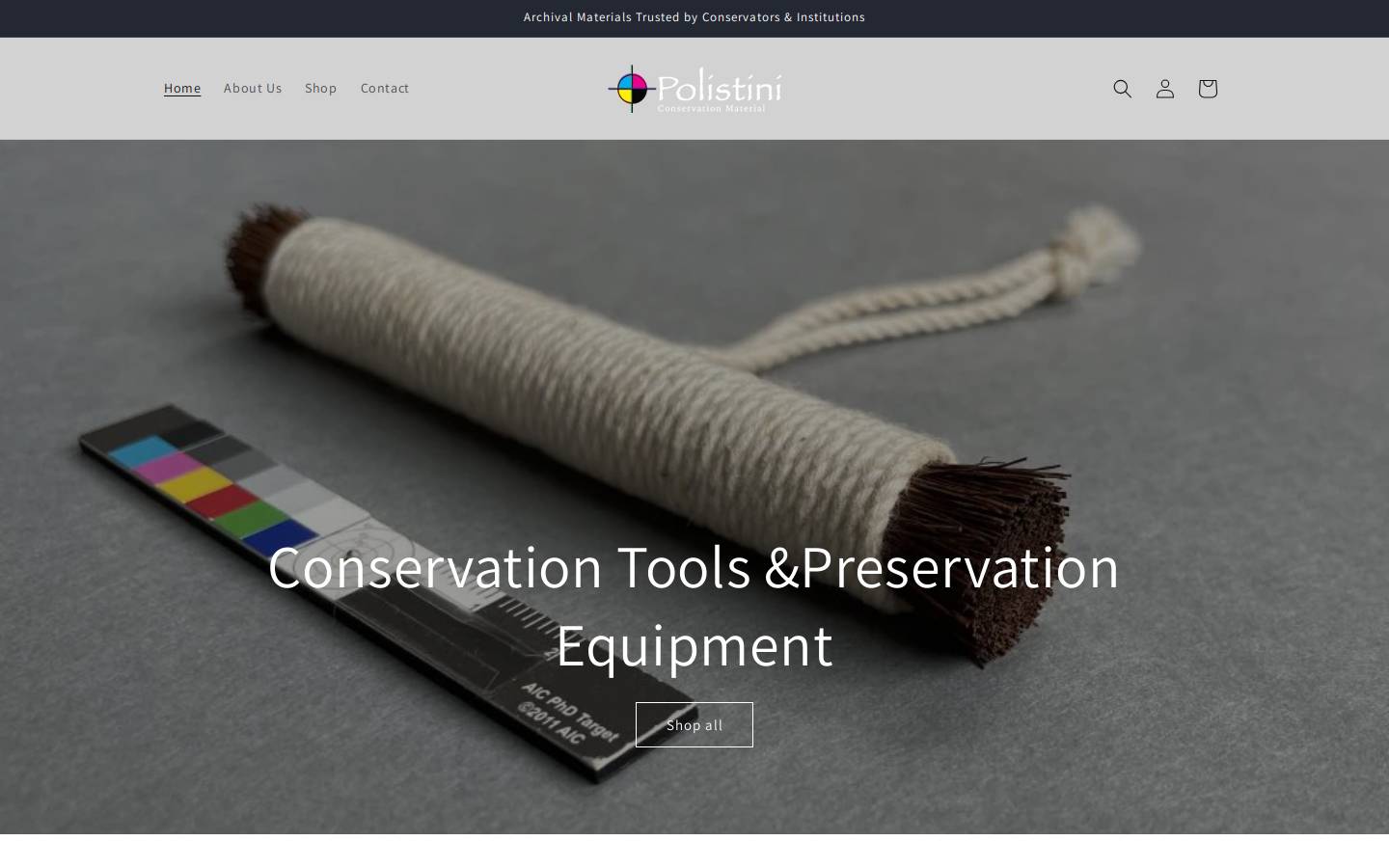 polistini.com homepage screenshot