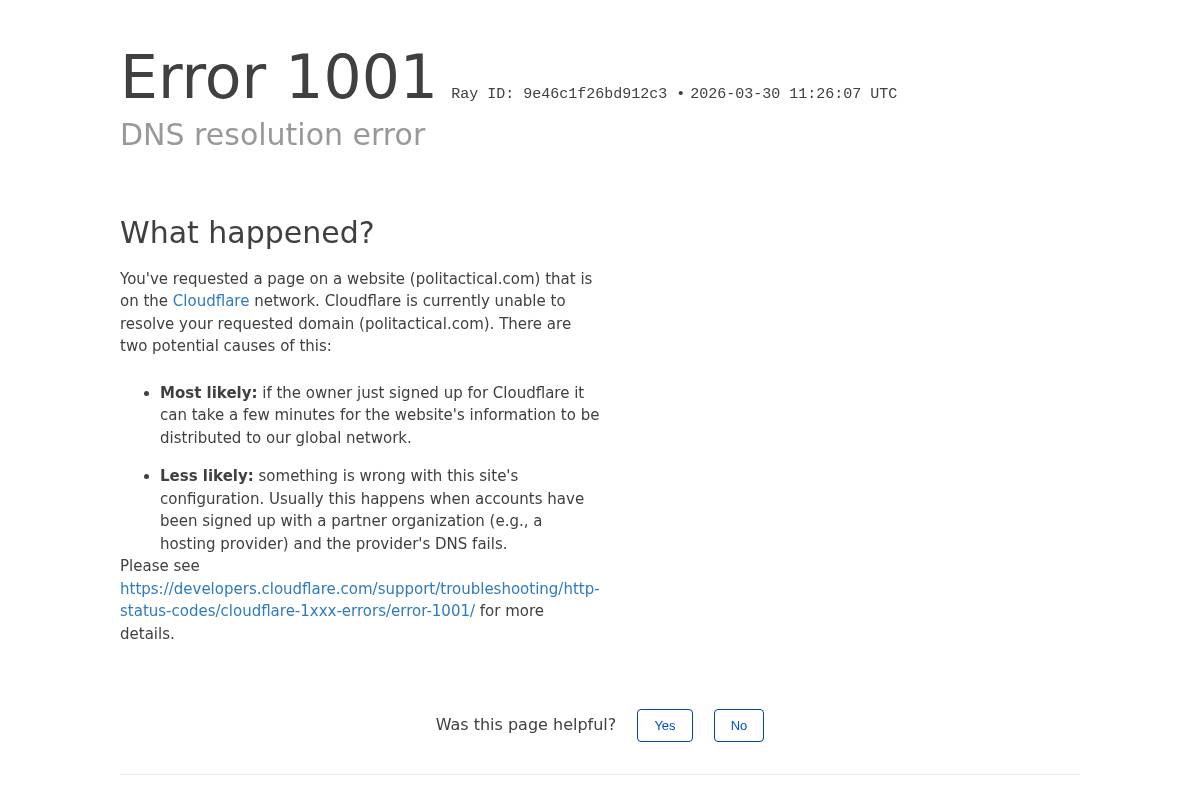 Politactical homepage screenshot