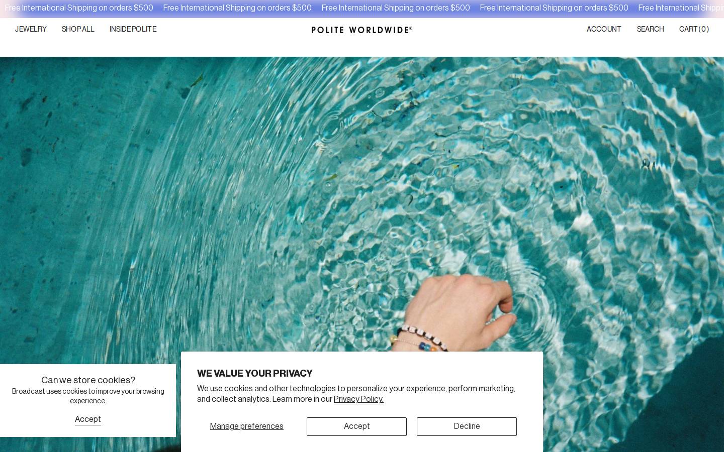 politeworldwide.com homepage screenshot