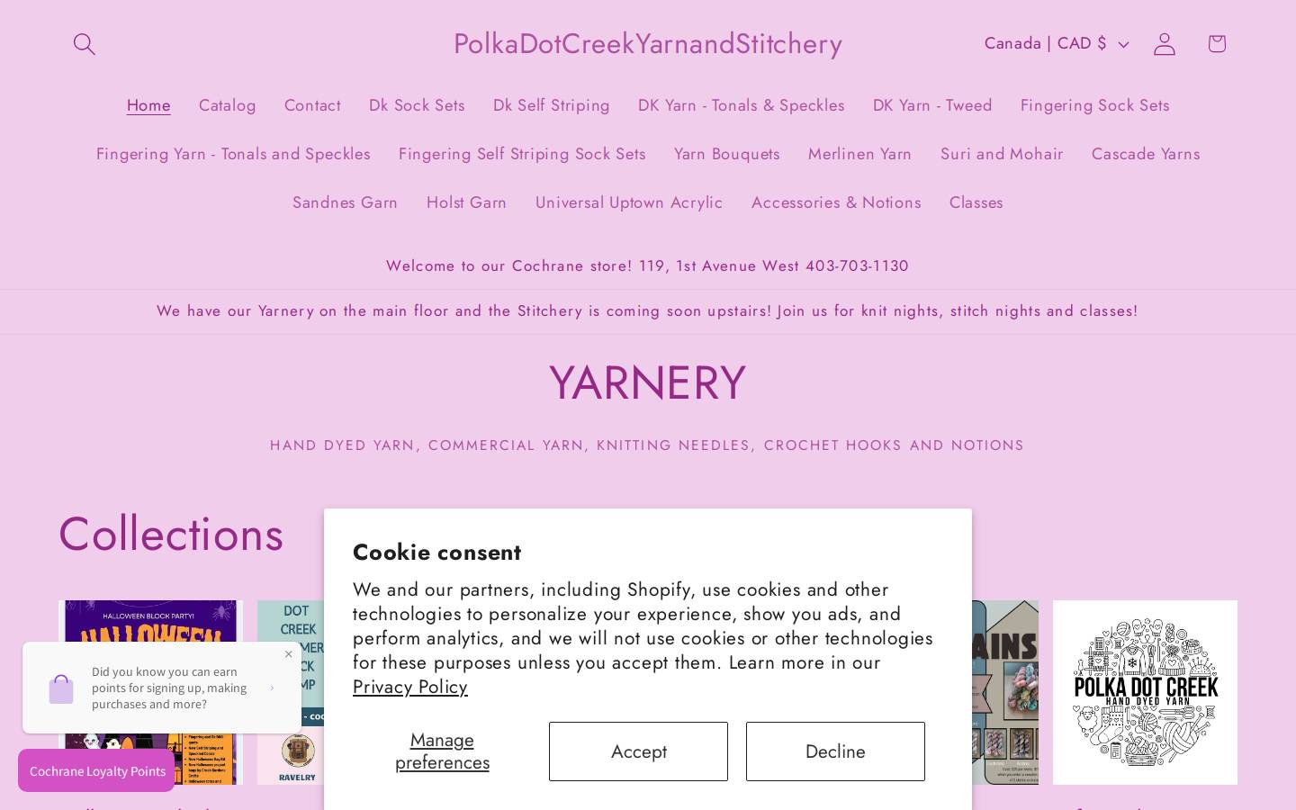 polkadotcreekstitchery.com homepage screenshot